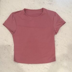 ALO Yoga Mauve Short Sleeve Top
